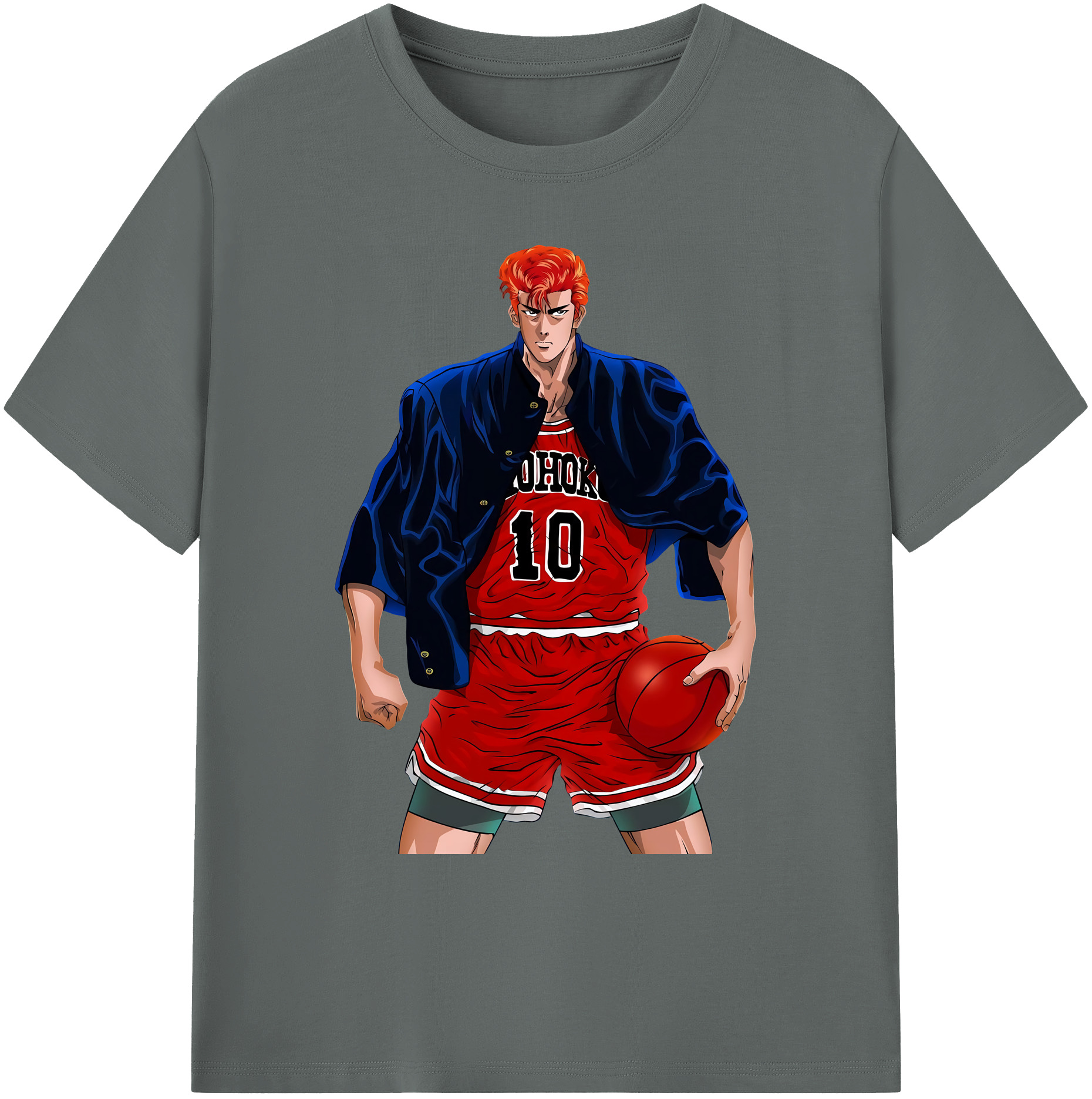（画像用） SLAM DUNK／スラムダンク 綿100％ メンズ半袖Tシャツ｜肌触りやわらか＆通気性